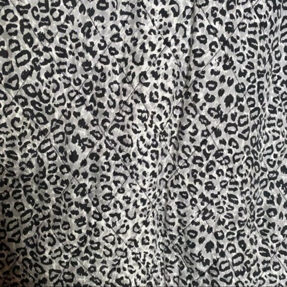 R13 Grey Leopard Shrunken Roadie Jacket in Enzyme Stone Wash - Picture 6 of 13